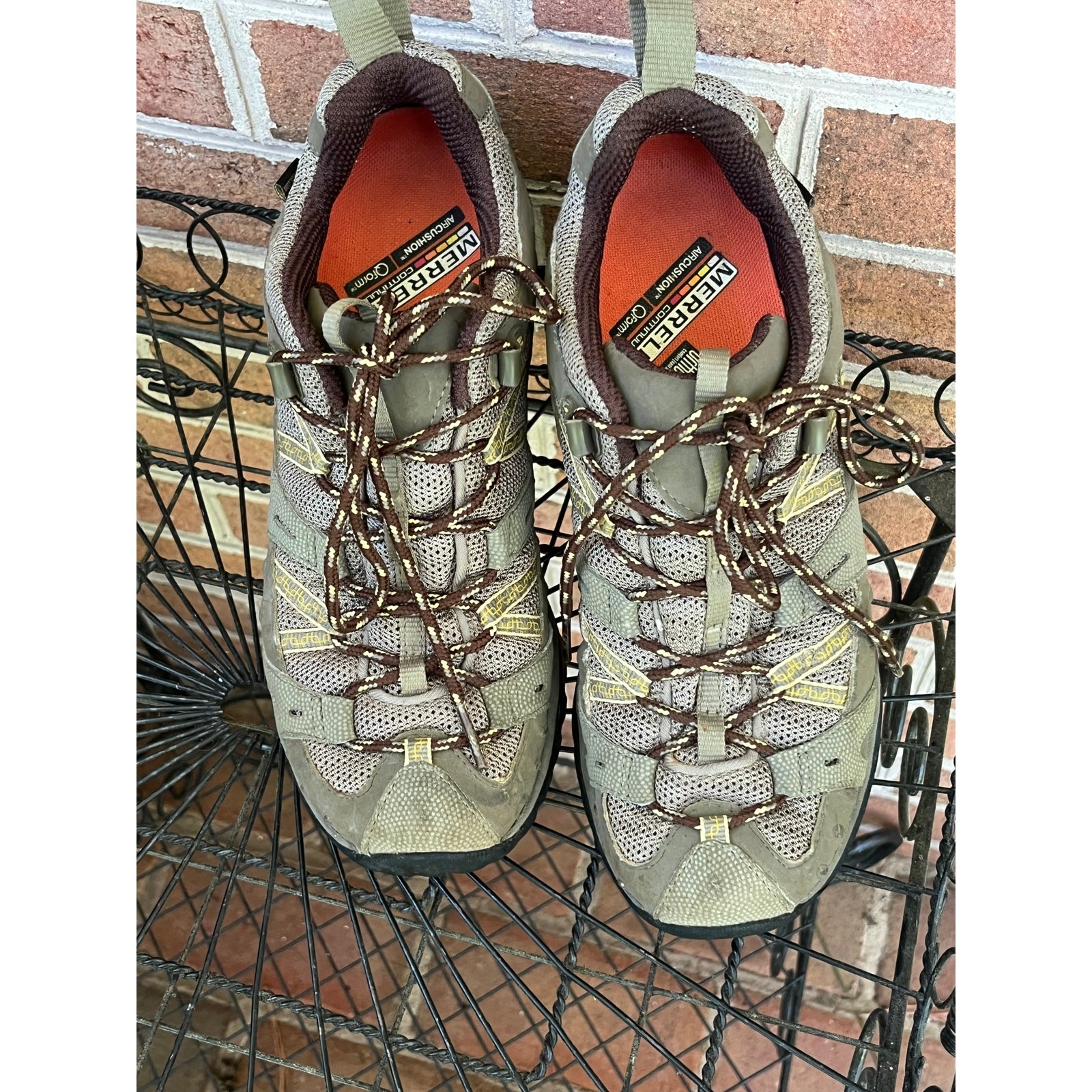 MERRELL Scarpe Donna 8 Sirene Sport Escursionismo Verde Oliva Pelle Gore Tex J16000