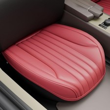 2PCS LB Car Seat Covers Front Bottom Seat Cushion Covers, Waterproof Nappa Leath