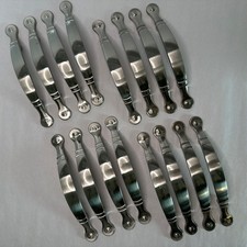 Arched 3" CC Drawer Cabinet Hardware Pull Brushed Steel Mix 16 Pc Handle