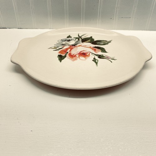 Vintage Porcelain Serving Platter Handled 11” - Picture 6 of 10