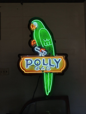 Polly Gas Gasoline 24'' Neon Sign Light Lamp With HD Vivid Beer Collection EY