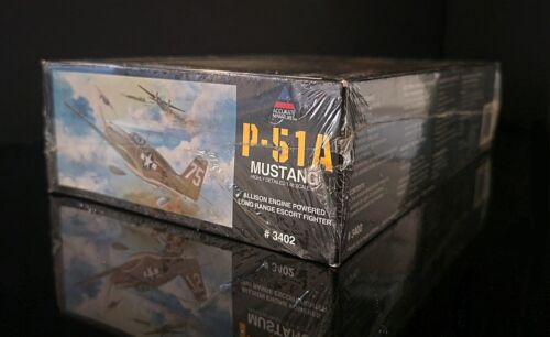 NEW SEALED Accurate Miniatures P-51A Mustang 1:48 Scale Model Plane Kit #3402 - 第 4/5 張圖片
