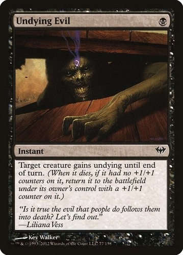 Undying Evil 1x MtG Dark Ascension SP/NM
