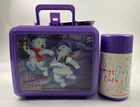 Vintage Plastic 1996 Coca Cola Lunch Box Purple Coca Cola Polar Bears School