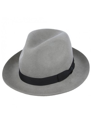 Pure Wool Felt Mens Fedora Hat Forties 