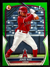 2023 Bowman 1st NEON GREEN PROSPECT ROOKIE Jorge Ruiz 048/399