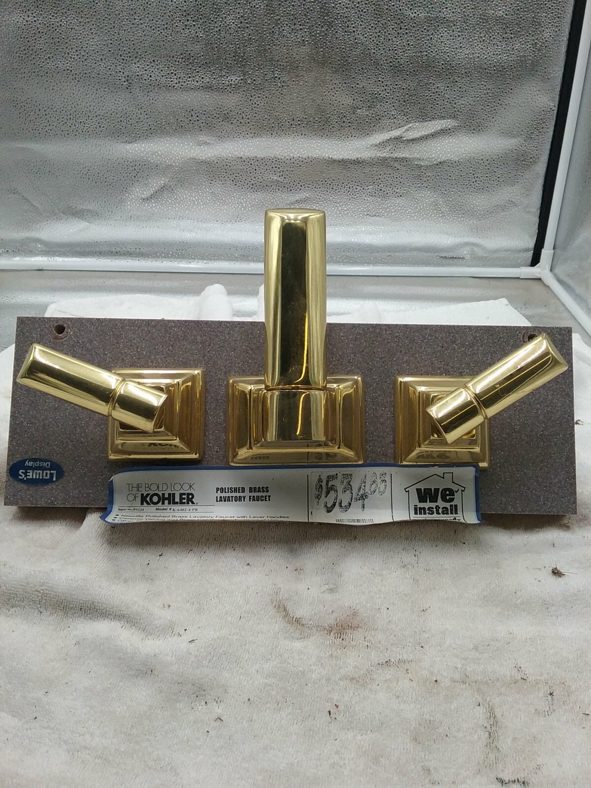 Kohler ‎Bathroom Sink Faucet Display Polished Brass K64024PB eBay