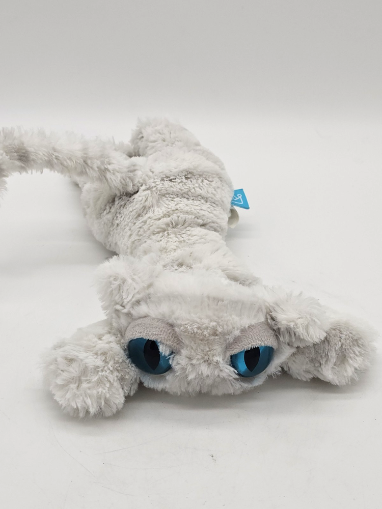 Lavish Lanky Cat Plush with Big Blue Eyes Stuffed Animal