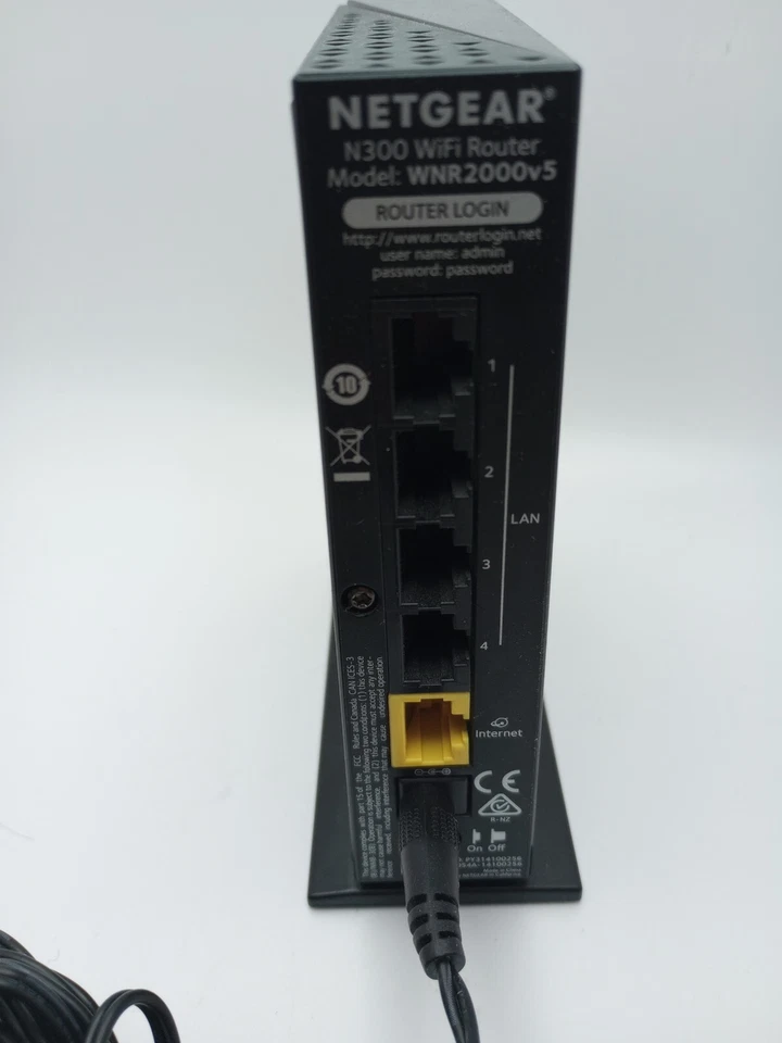 Netgear WNR2000v5 N300 Mini Wireless N Wi-Fi Router w/ Power Cord - Image 2 of 2