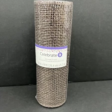 Celebrate It Poly Burlap Mesh 10 in X 19 Feet Brown 100% Polypropylene
