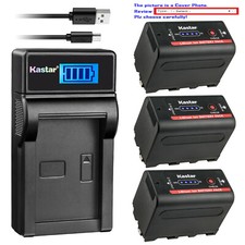 Kastar F780 Battery LCD Charger for Sony NP-F770 CCD-TR500 CCD-TR511 CCD-TR512