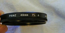 49MM POLARIZING FILTER, PRINZ, BLACK ROTATING FRAME, MADE IN JAPAN, NEW 6.99