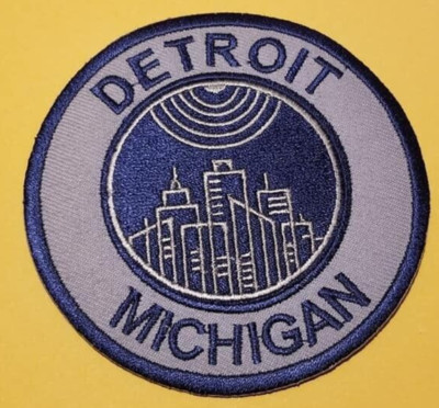 Detroit Michigan Skyline The Great Lakes State Embroidered Patch