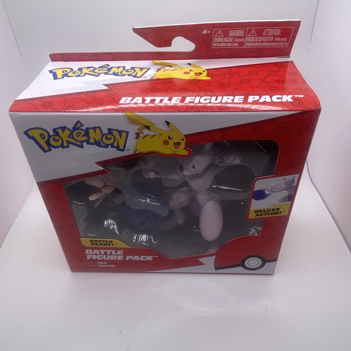 Pokemon Battle Figure Set 2 Pack Mew and Mewtwo Deluxe Action Ready