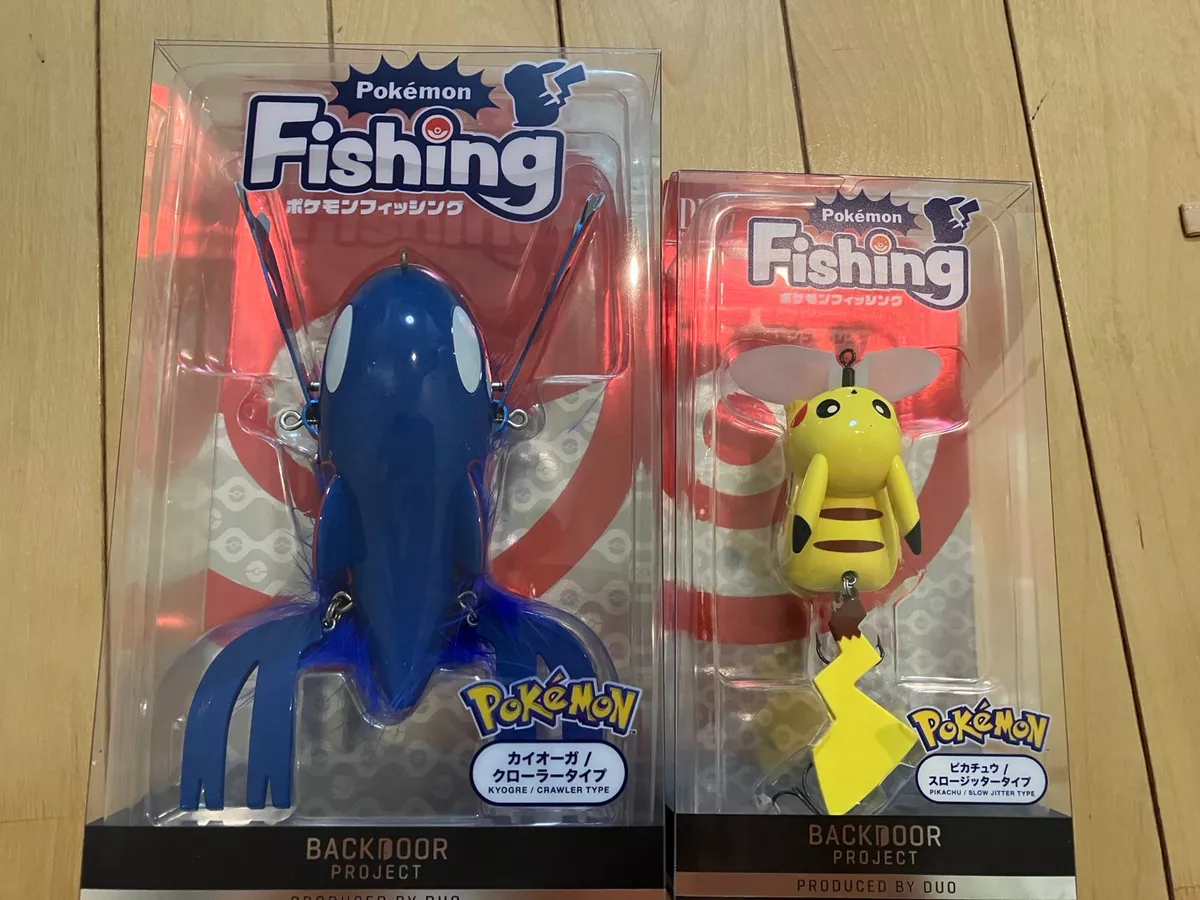 Pokemon Fishing Lure DUO Pikachu SLOW JITTER & KYOGRE Crawler Type Set NEW