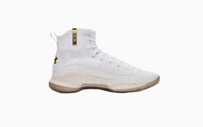 Under Armour Curry 4 Retro White Gold 1298306-111 Men's 7.5-13