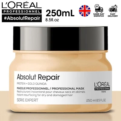L'ORÉAL PROFESSIONNEL LOreal Absolut Repair Protein Treatment for Dry Damaged Hair Repair Mask 250ml