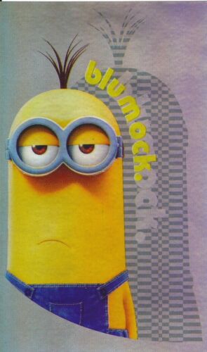 MINIONS THE MOVIE DOG TAG SINGLE HOLOFOIL STICKER CARD #27 FROM 2015 - Picture 1 of 1