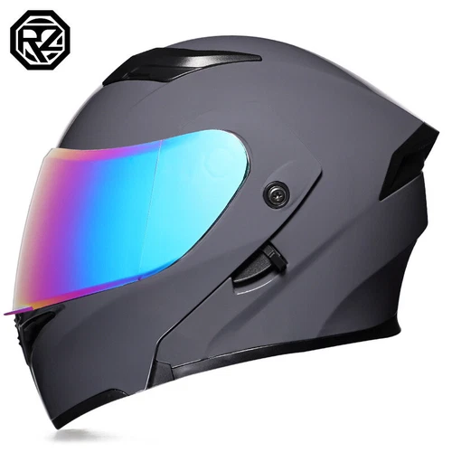 DOT Approved Men and Women Double Visors Modular Motorcycle Helmet - Bild 6 von 11
