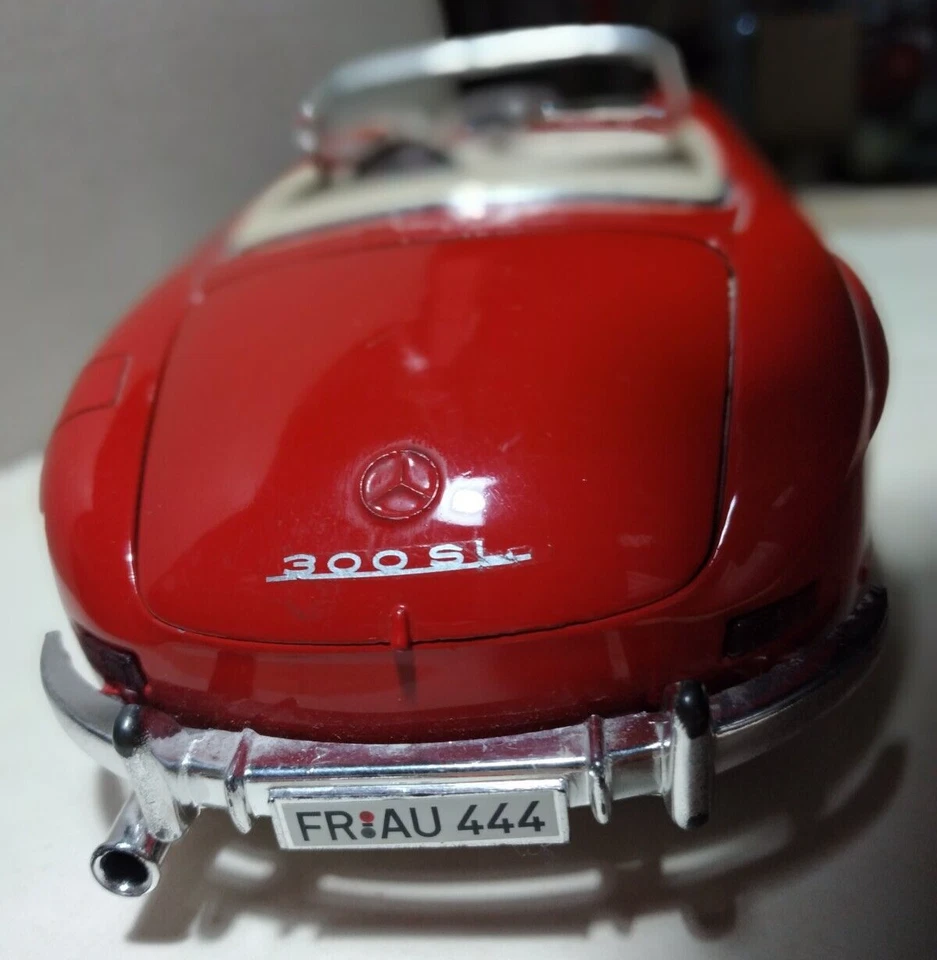 BURAGO - MERCEDES BENZ 300 SL ROSSA CABRIOLET  TOURING 1957 ( 1 - 18 ) - Immagine 4 di 4