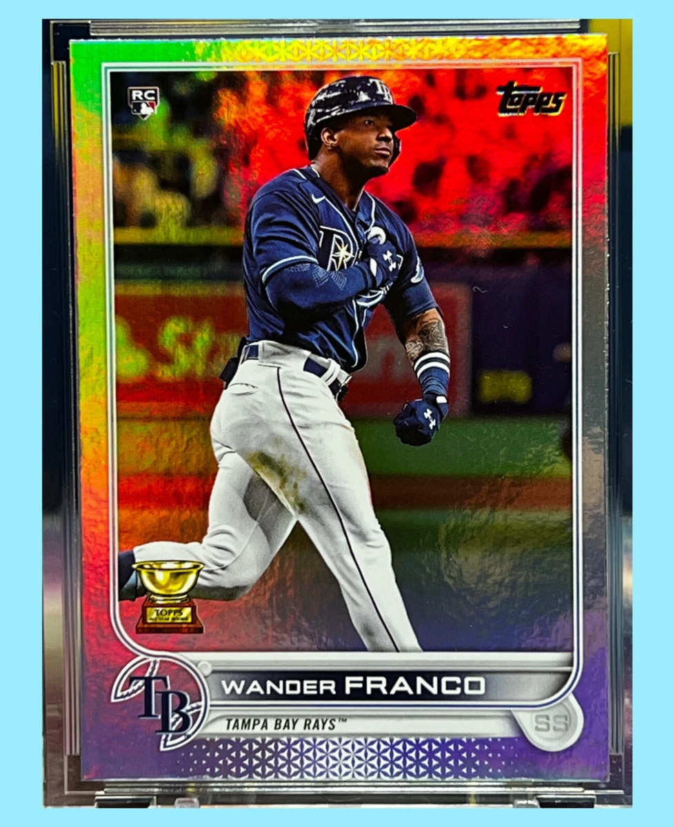 WANDER FRANCO 2022 Topps Series 1 RAINBOW FOIL RC Rookie Card RAYS #215