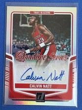2024-25 Panini Donruss Signature Series Calvin Natt Portland Trailblazers Auto
