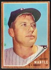 1962 Topps Mickey Mantle #200 New York Yankees DD5