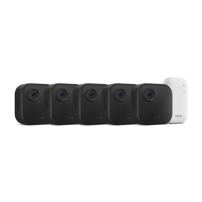 Blink Outdoor 4 (4th Gen) Wireless Smart Security Camera System 5 Cameras | Sync