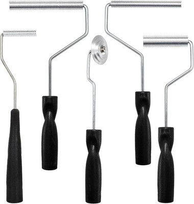 Fiberglass Roller Tools Kit Set of 5, Bubble Paddle Tool Fiberglass Resin Repair