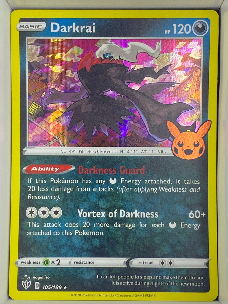 Darkrai 105/189 Sword & Shield Darkness Ablaze 2020 English holo