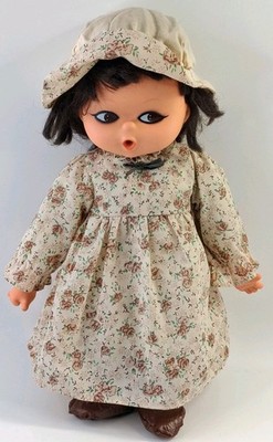 Vintage Maudie Mae Stoffpuppe Daumenlutschen 70er Jahre ca. 14,5 Zoll