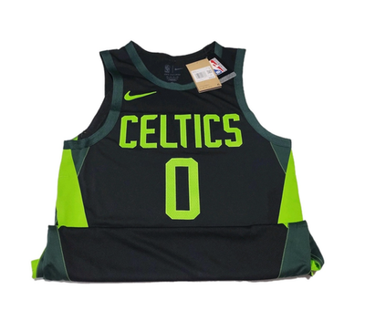 Boston Celtics Jayson Tatum Men's Small 40 Neon Stitched City