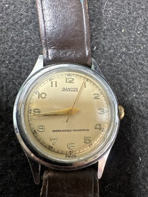 vintage Bancor wristwatch 1940 s, 