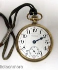 ANTIQUE WALTHAM CRESCENT ST MODEL 1899 21j 16s POCKET WATCH 1907 CHURCH REG