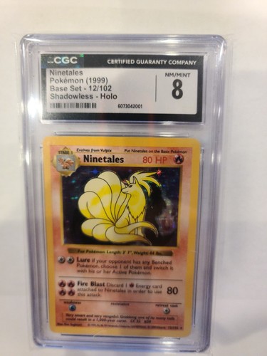 Ninetales (Shadowless) graded CGC 8 for sale on eBay