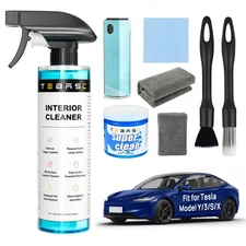 8PCS Customized Interior Cleaner kit for Tesla, Stain Remover, Safe on Vegan ...