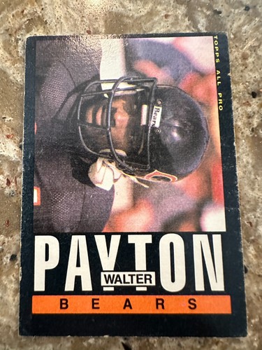 Walter Payton #33 1985 Topps card