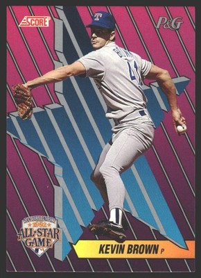 Kevin Brown #9 1992 Score Procter & Gamble Texas Rangers