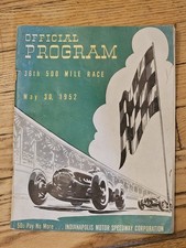 Indianapolis Motor Speedway Indy 500 1952 Official Program Vintage Advertising