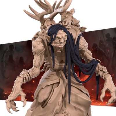 Annis Hag Iconic Monsters, Resin, 32mm DnD Miniature D&D RPG Mini 3D Print