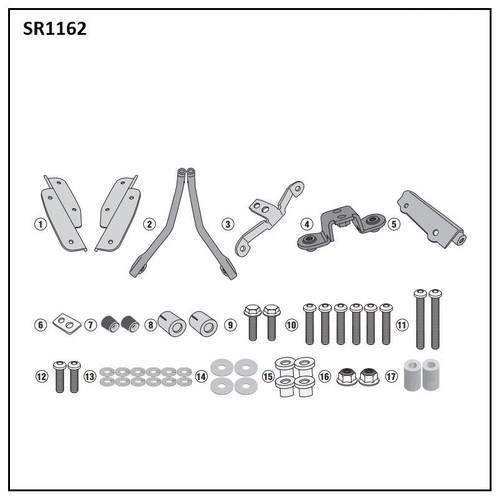 Set Brackets Luggage Rack GIVI sr1162 for Honda crf1000l Africa Twin (18-19) - Picture 2 of 2