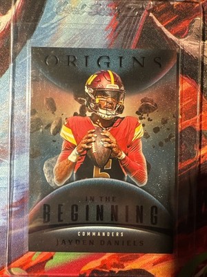 JAYDEN DANIELS 2025 Origins IN THE BEGINNING #9 CASE HIT SSP SP Commanders