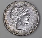 1905-S Barber Silver Quarter AU Details