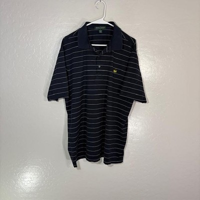 Augusta National Masters Shirt Polo Mens XL Navy Stripe Golf Amen Corner