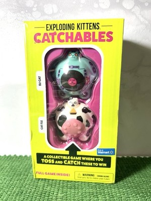 Exploding Kittens Catchables 2-Pack DJ Cat & Cattle Toss Game Walmart Exclusive