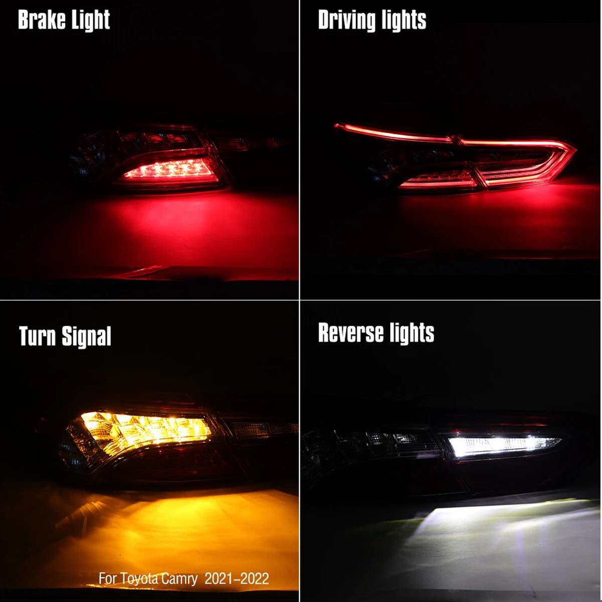 Pair For 2021-2024 Toyota Camry XSE XLE Tail lights LED Rear Right