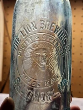 RARE! The Lion Brewing Company Antique Beer Bottle Baltimore Maryland