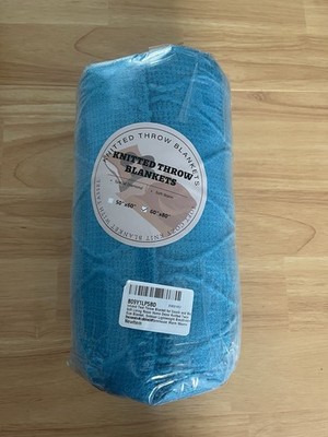 Knitted Throw Blanket | 60 x80 