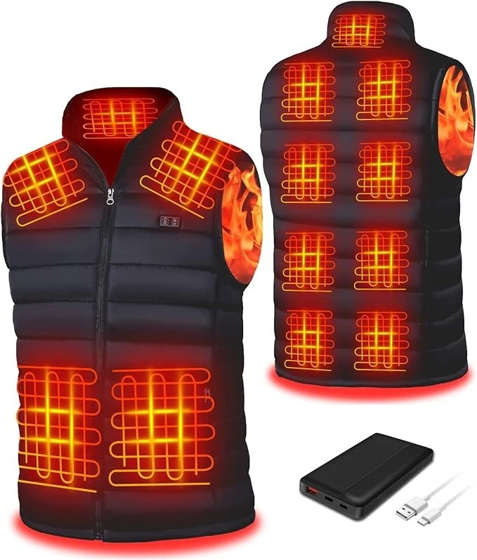 Unisex Heated Vest for Men and Women with 10000 Mah Battery Pack
Opens in a new window or tab
