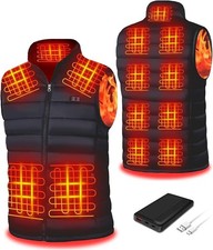 Unisex Heated Vest for Men and Women with 10000 Mah Battery Pack